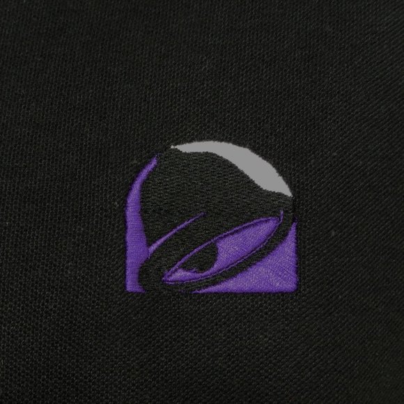 TACO BELL Black Polo Shirt Employee Uniform NEW Size S Small - Picture 4 of 10